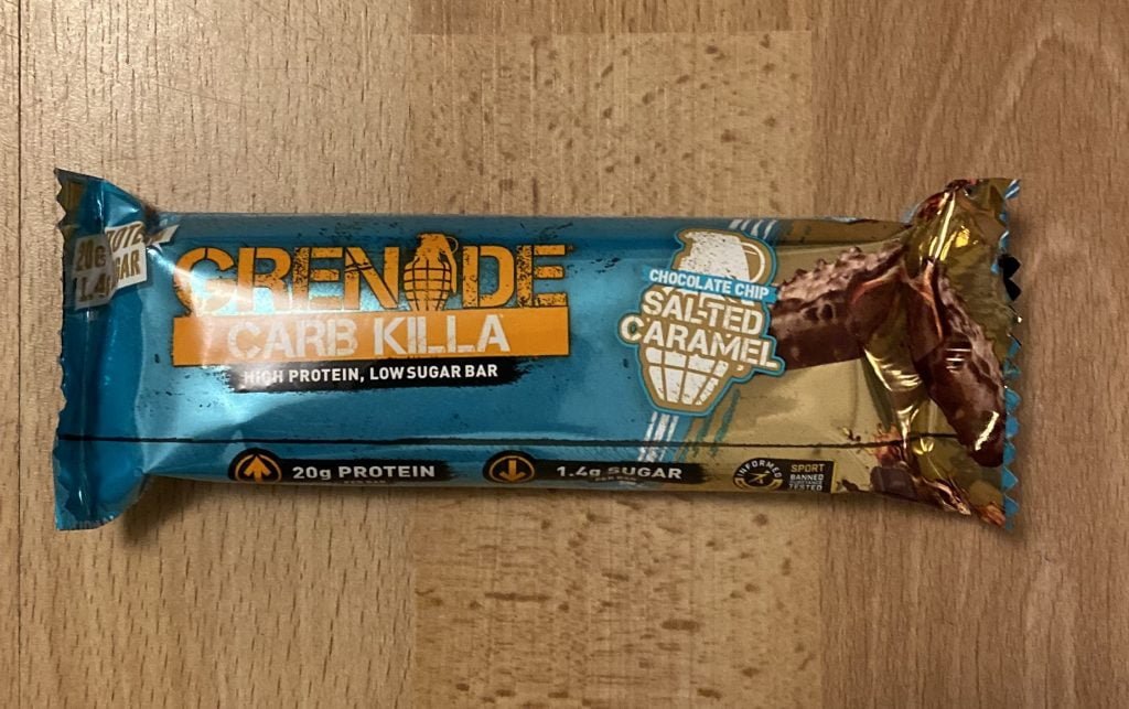 Chocolate Chip Salted Caramel. Best Grenade Carb Killa Flavour - We Reviewed 12 Carb Killa Flavours. We bought the Grenade Carb Killa Selection Box to review every flavour and find out which of the 12 bars is the tastiest! By Gymnasium Post (gymnasiumpost.com).